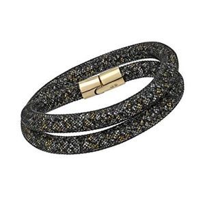 SWAROVSKI Stardust Double Wrap Bracelet, Black